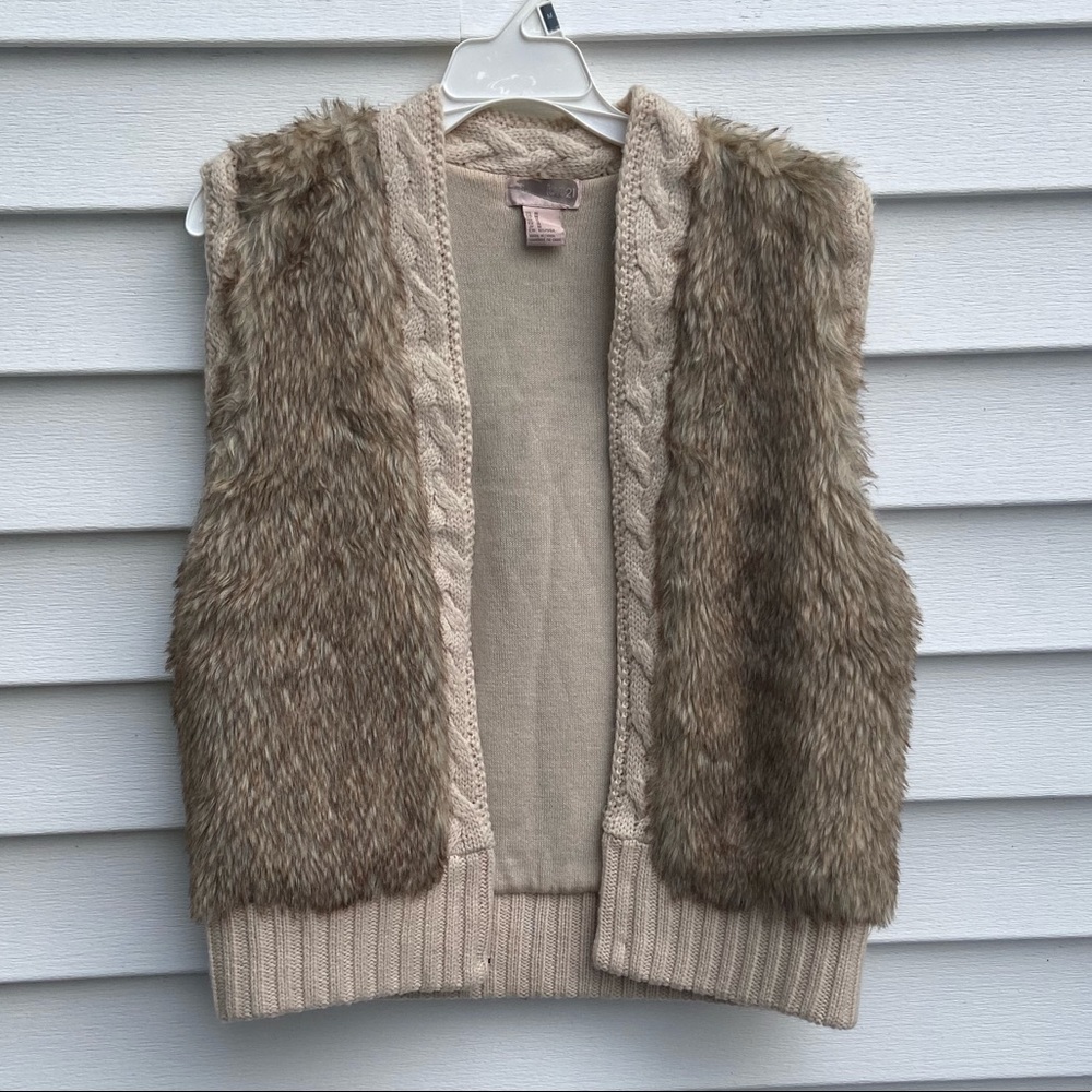 Faux fur vest